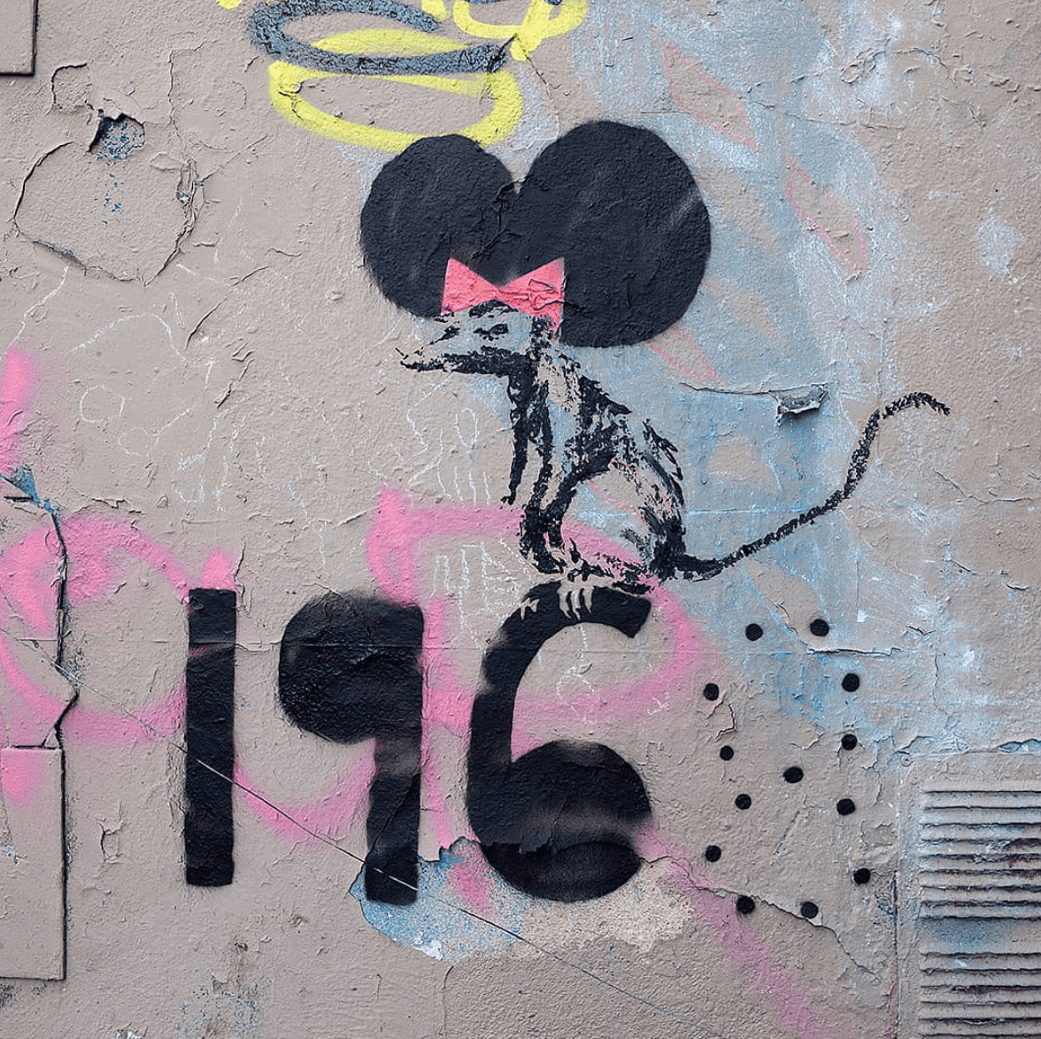 banksy graffiti stencil