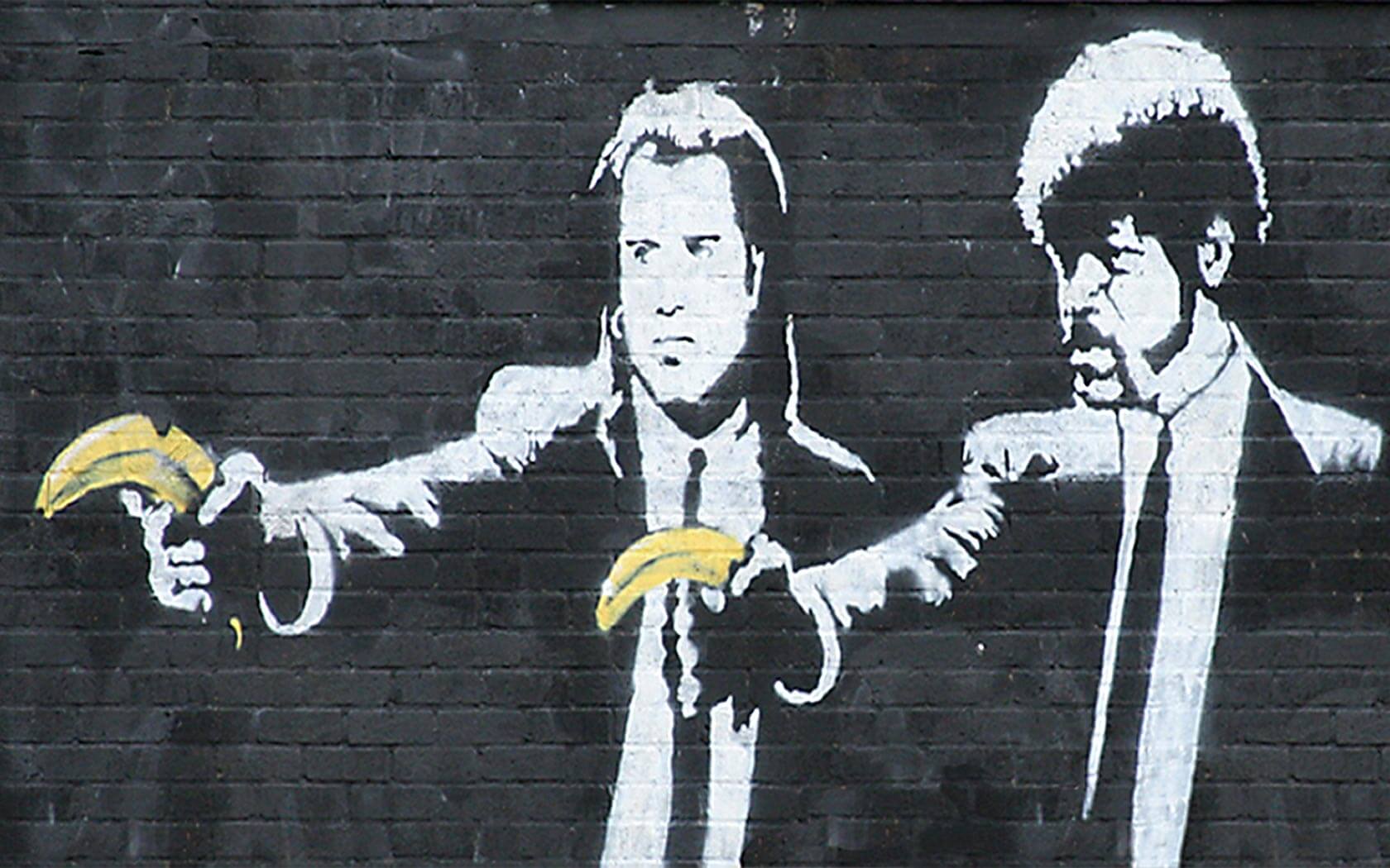The meaning behind Banksy's 'Pulp Fiction' - Explained