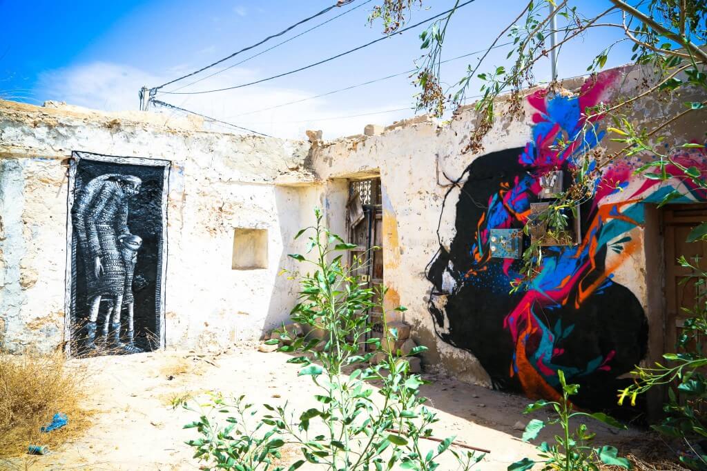 Phlegm (UK) (left) / Stinkfish (Colombia) (right), Djerba 2014