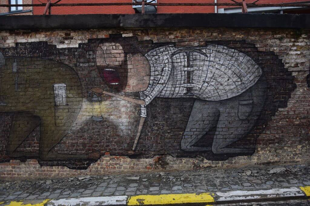 Bisser street art mural Arendschot in Aarschot Belgium