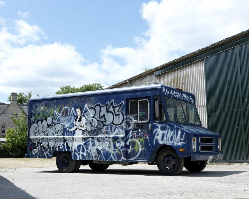 Banksy, Swat Van, Bonhams Auction House, London