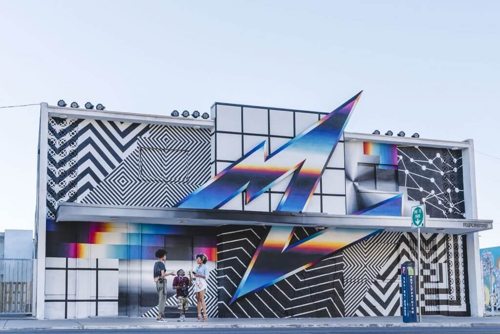 Felipe Pantone - Life is Beautiful Street Art Festival - Downtown Las Vegas - Photo credit JustKids