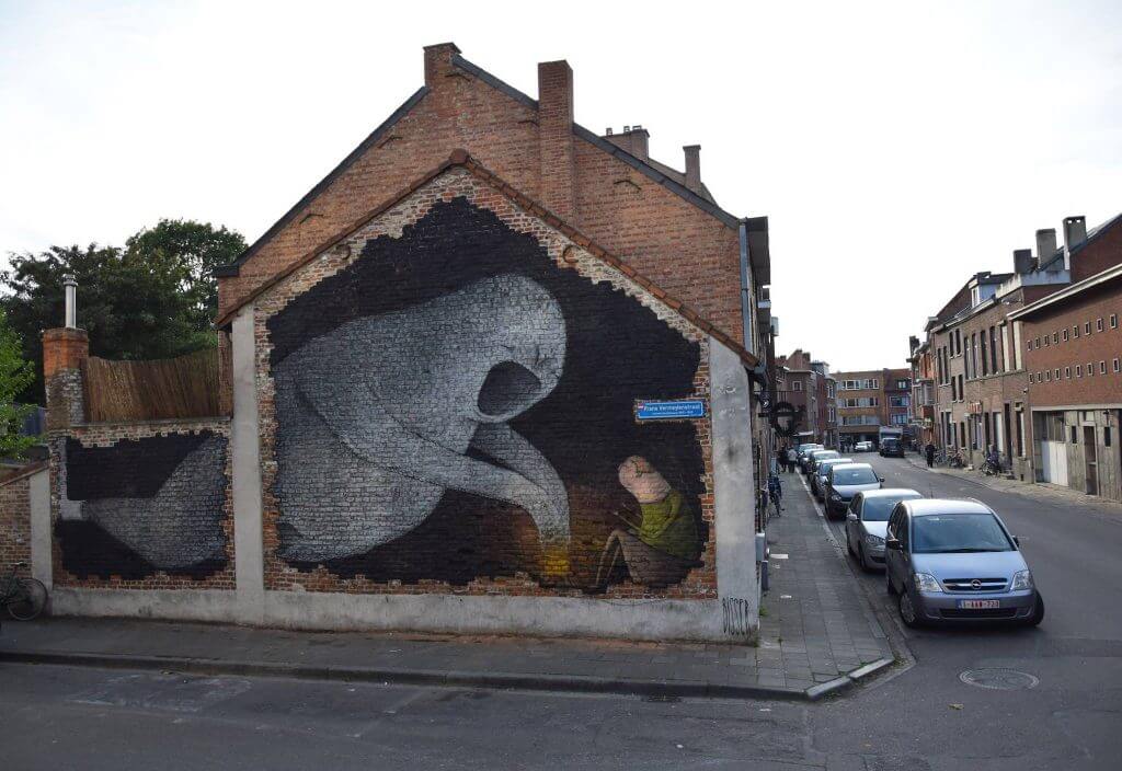 Bisser, Smoke signal, Street art Leuven