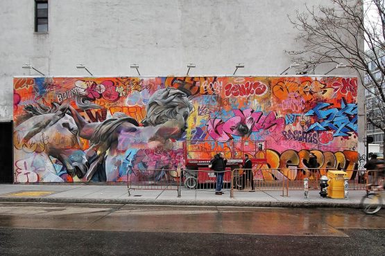 Incredible New Mural By PichiAvo On The Iconic Houston Bowery Graffiti ...