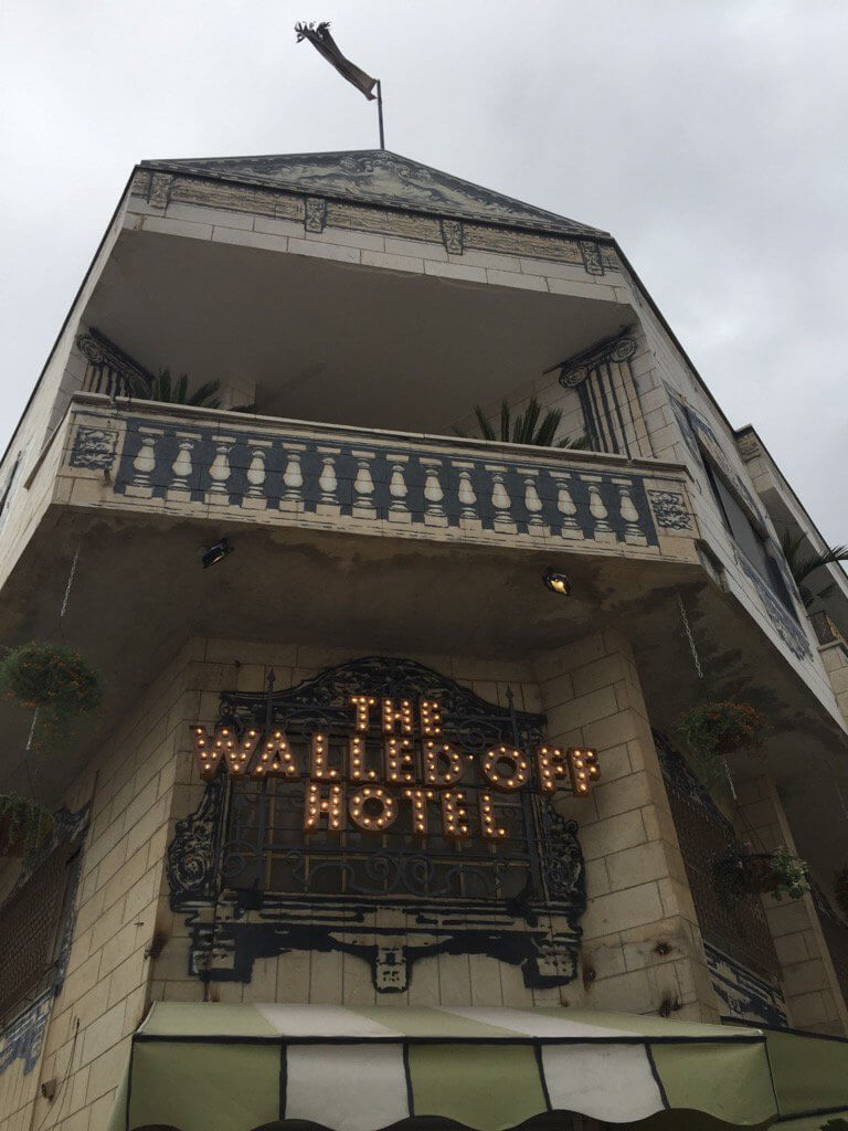 Banksy Walled off Hotel, Bethlehem. Photo via Ben-de-pear