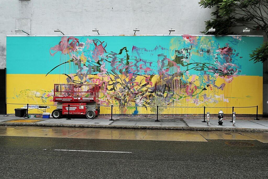 New mural by David Choe on the iconic Houston Bowery Graffiti Wall, New ...