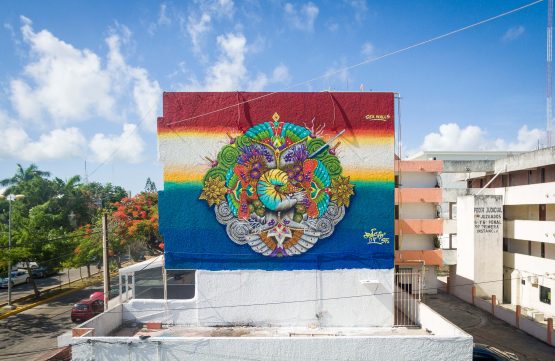 Sea Walls: Murals for Oceans Street Art Festival, Cancun 2017