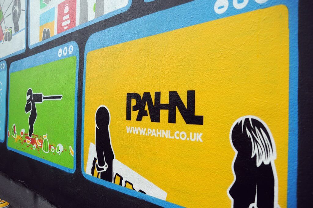 Pahnl, Click Click Street Art Mural, UpFest, Bedminster, Bristol 2017. Photo Credit Pahnl.