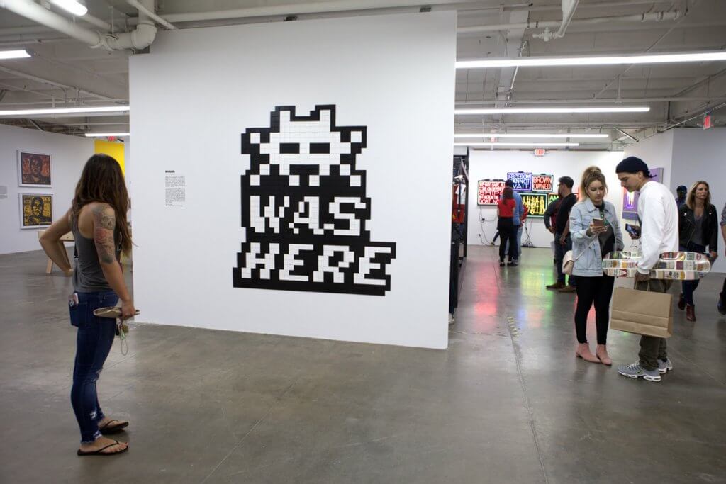 Invader, 7th Wave of Los Angeles invasion 2018. Photo Credit Invader