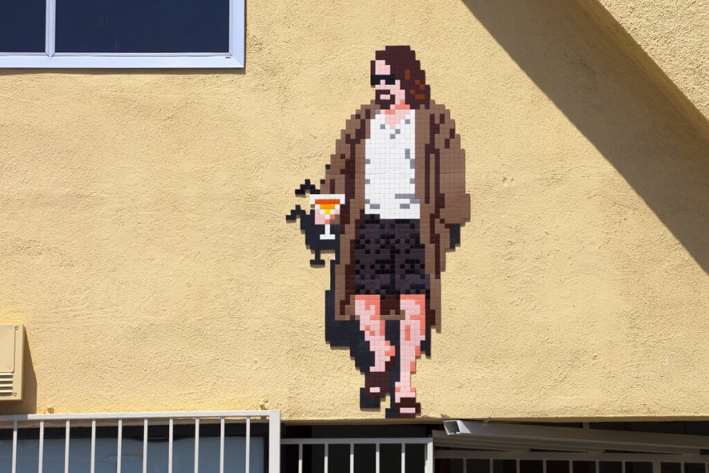 Invader, 7th Wave of Los Angeles invasion 2018. Photo Credit Invader