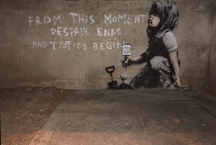 New Banksy Street Art Supporting Extinction Rebellion Spotted At Marble 