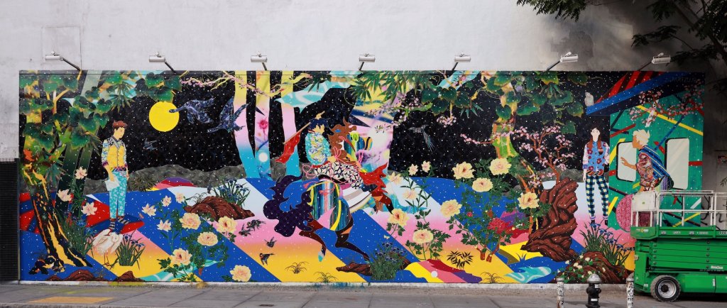 New Tomokazu on 2019 new Wall, York Graffiti Matsuyama iconic mural Bowery the by Houston Beautiful