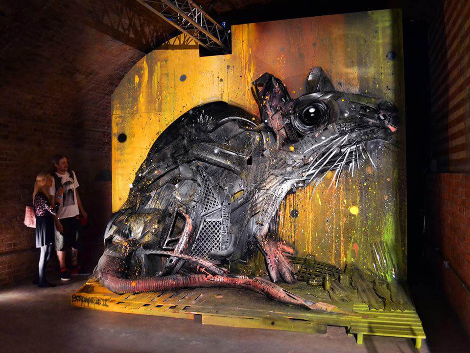 Bordalo II - Rat Big Trash Animal