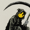 Banksy Grin Reaper screen print Pest Control authenticated GraffitiStreet