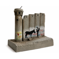 Banksy Walled Off Hotel Donkey Documents Watchtower Sculpture (2019-2020)