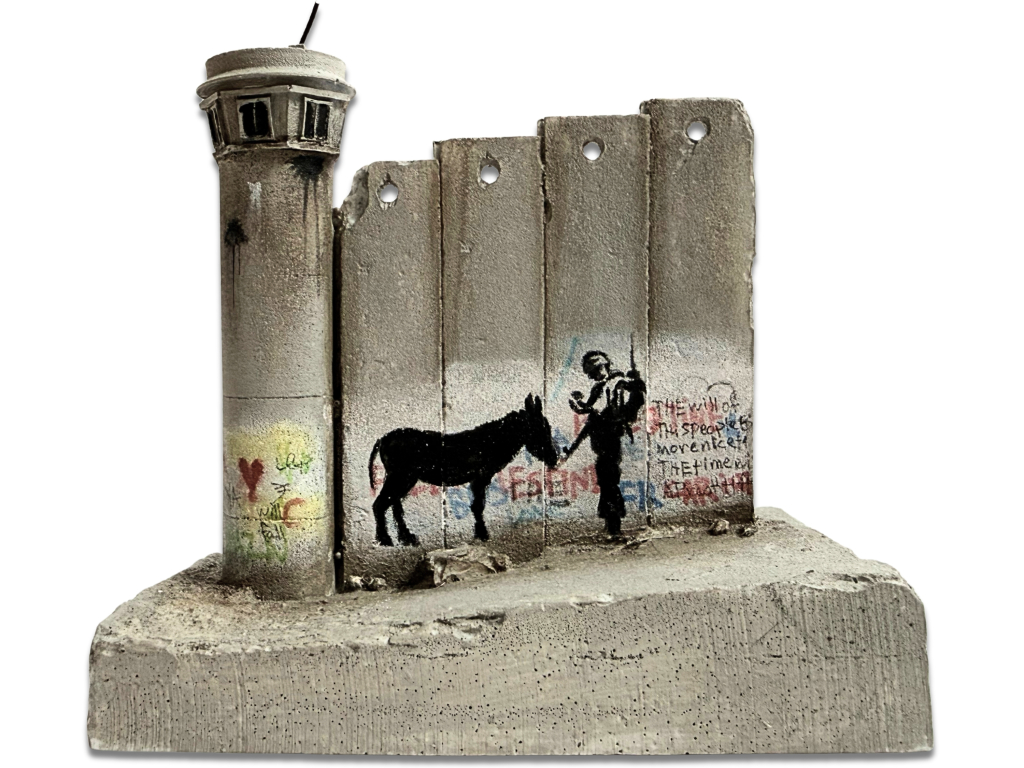 Banksy Walled Off Hotel Donkey Documents Watchtower Sculpture (2019-2020)