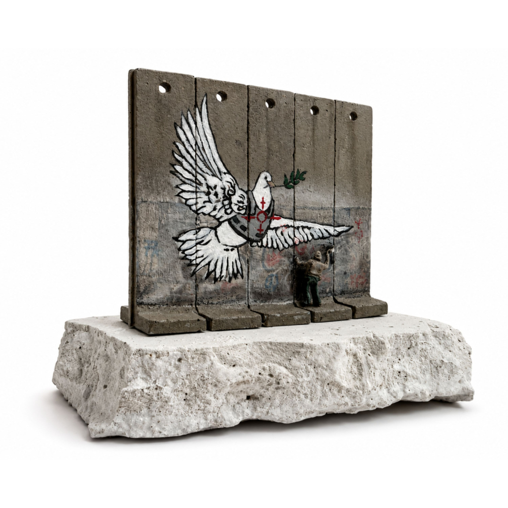 Banksy Walled Off Hotel Peace Dove Wall Section Sculpture (2019-2020)