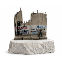 Banksy Walled Off Hotel Sling Shot Rat Defeated Wall Sculpture (2019-2020)